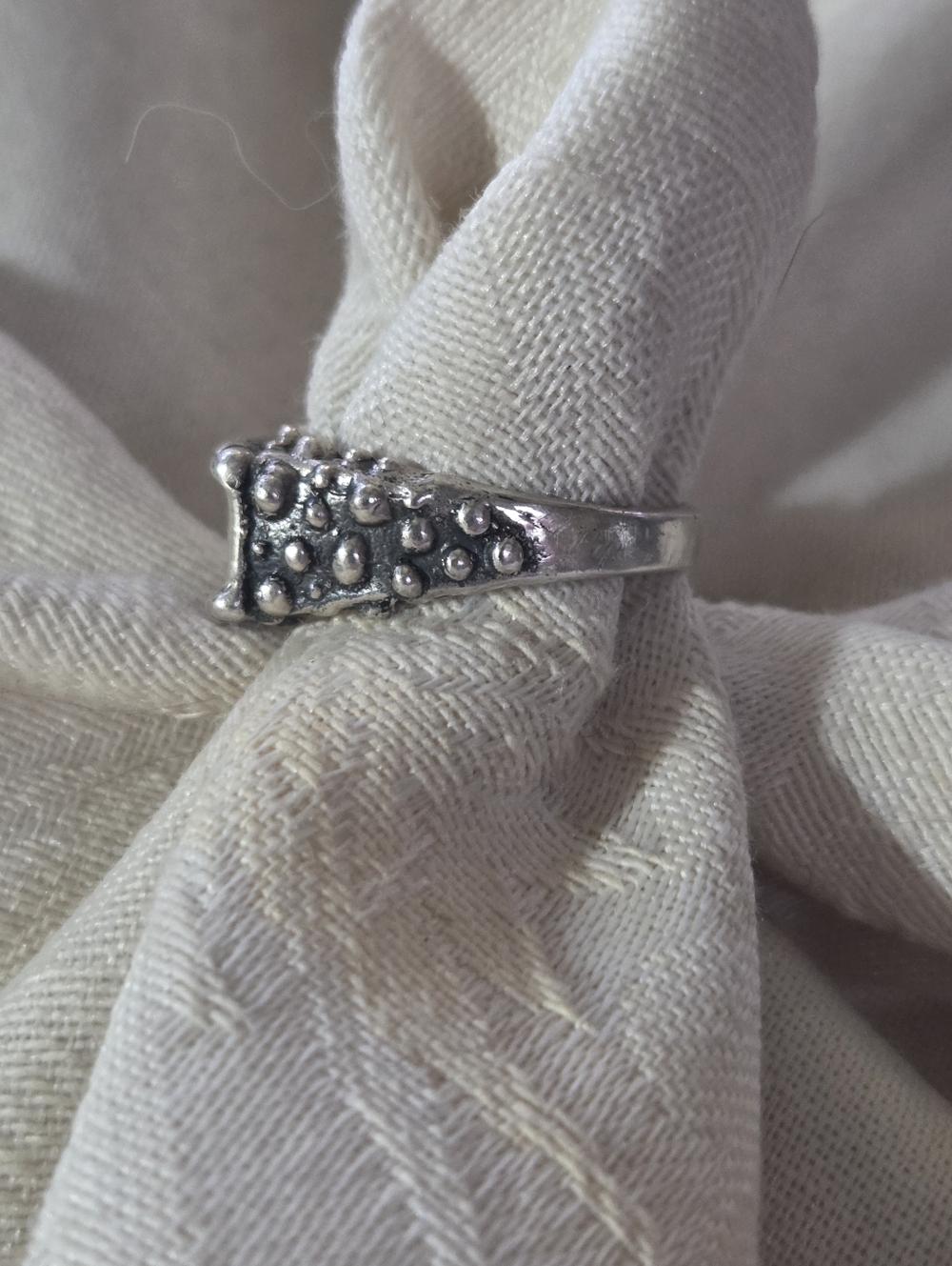 Dian Malouf SISTER Sterling Silver Ring, Size 8 - Picture 7 of 15